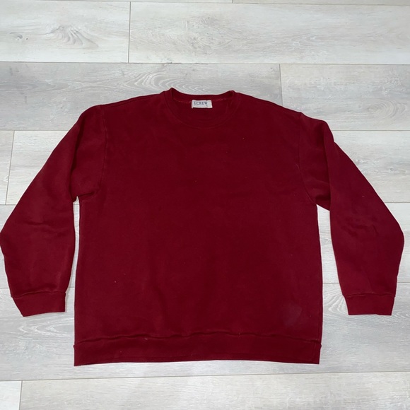 J.Crew large dark red / rouge crewneck - Picture 2 of 3